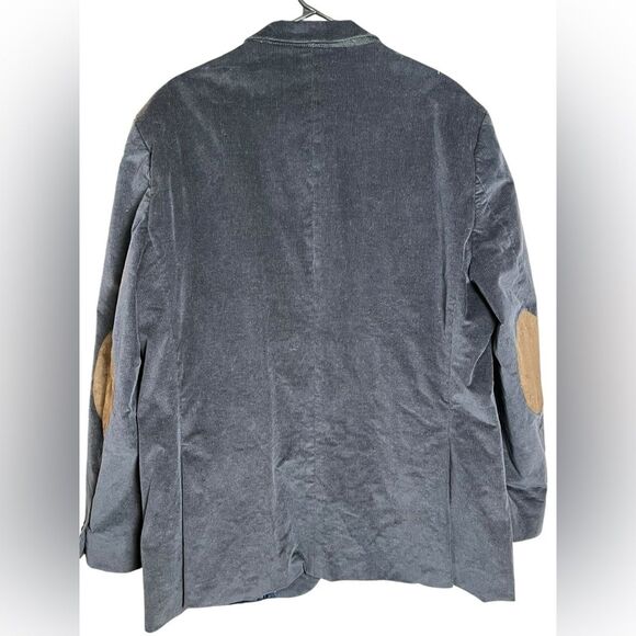 Tommy Hilfiger Vintage Corduroy double button Navy Blue Elbow Patch Size 44 - Picture 6 of 10